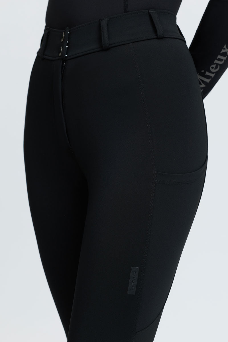 LeMieux Becca Half Seat Breeches Black