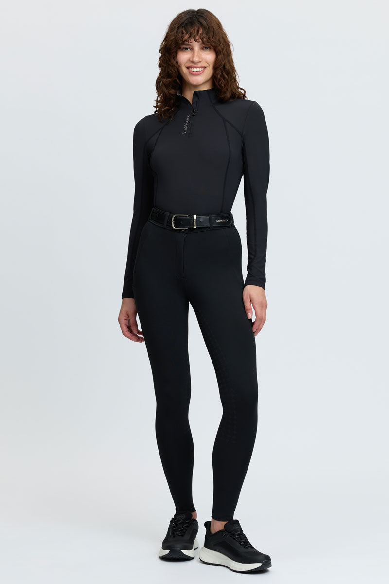 LeMieux Becca Half Seat Breeches Black