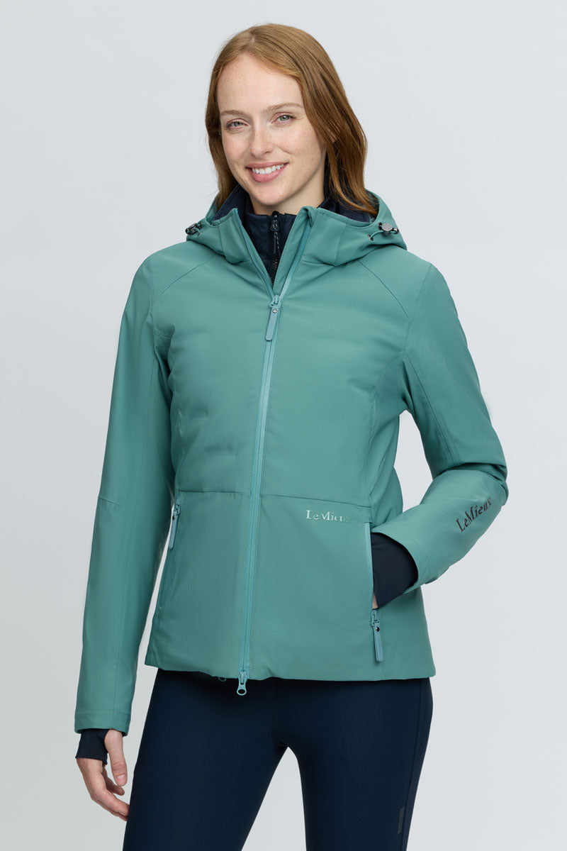 LeMieux Brooke 3 in 1 Waterproof Hybrid Jacket Aloe 