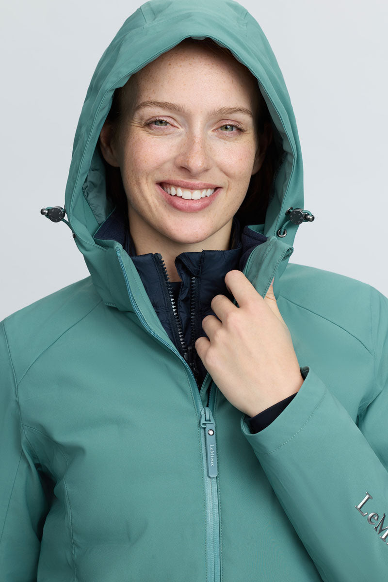 LeMieux Brooke 3 in 1 Waterproof Hybrid Jacket Aloe 