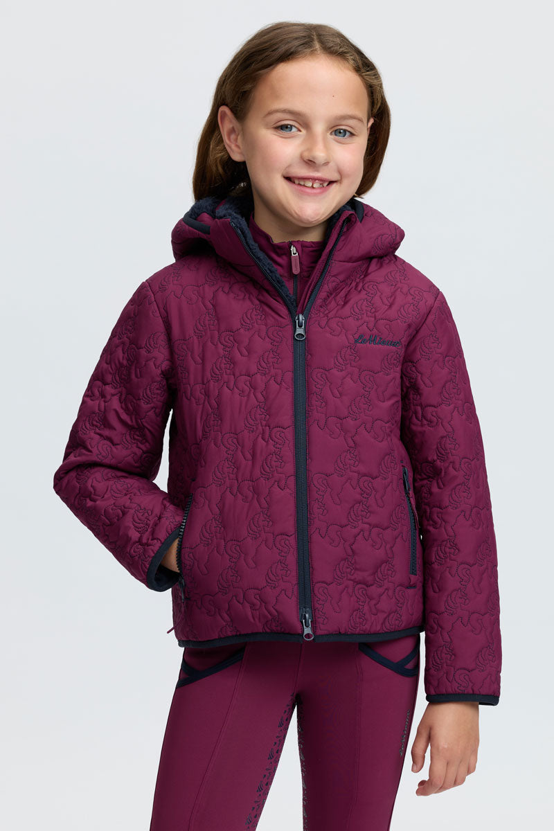 LeMieux Mini Lola Quilted Jacket Blackberry