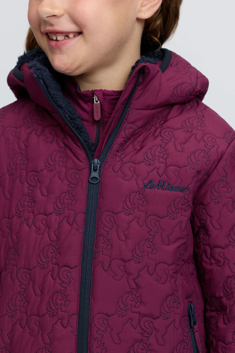 LeMieux Mini Lola Quilted Jacket Blackberry