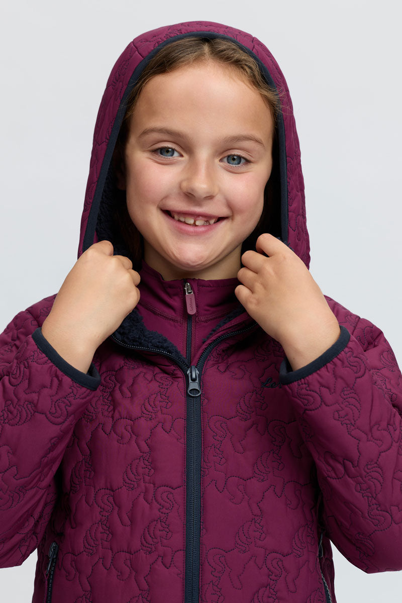LeMieux Mini Lola Quilted Jacket Blackberry