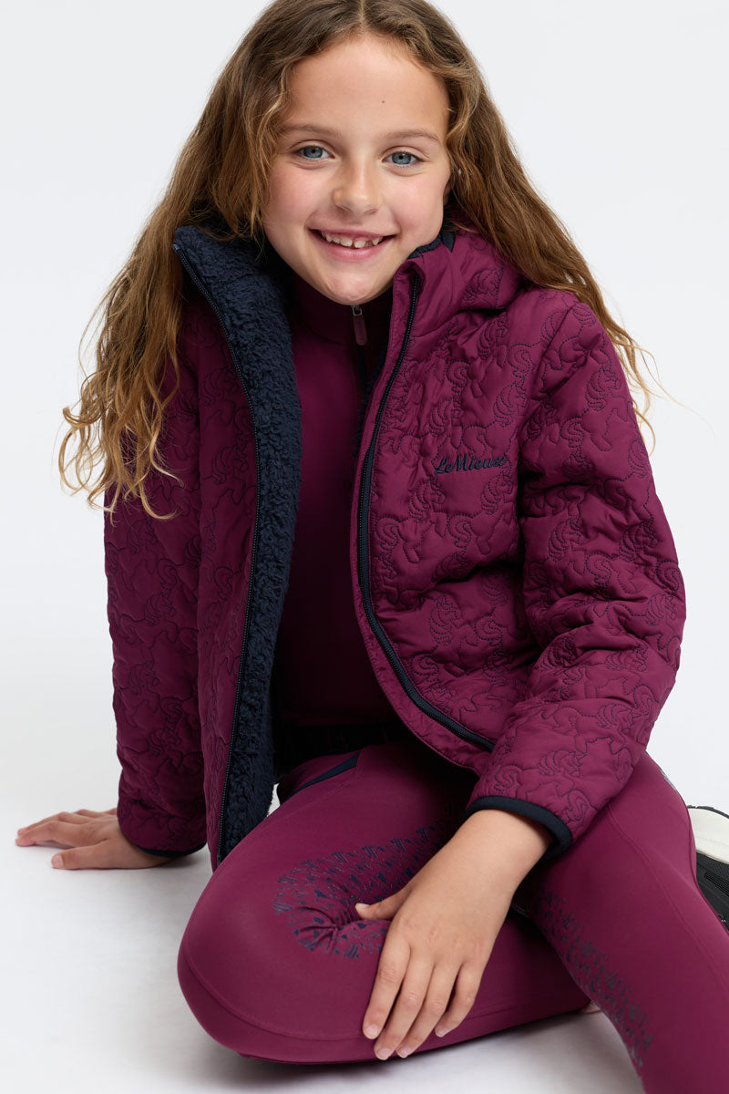 LeMieux Mini Lola Quilted Jacket Blackberry