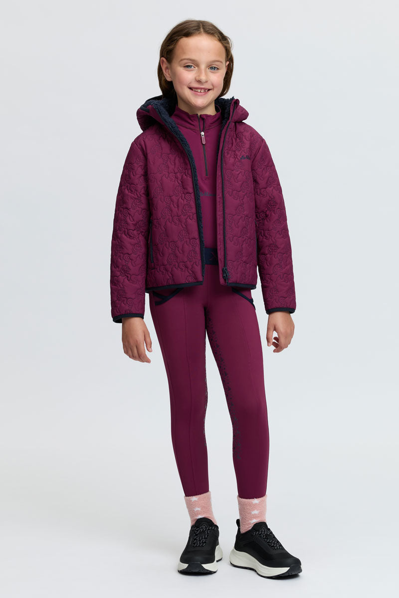 LeMieux Mini Lola Quilted Jacket Blackberry