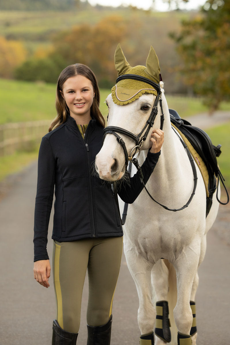 LeMieux Young Rider Bethany Fleece Zip Through Black 