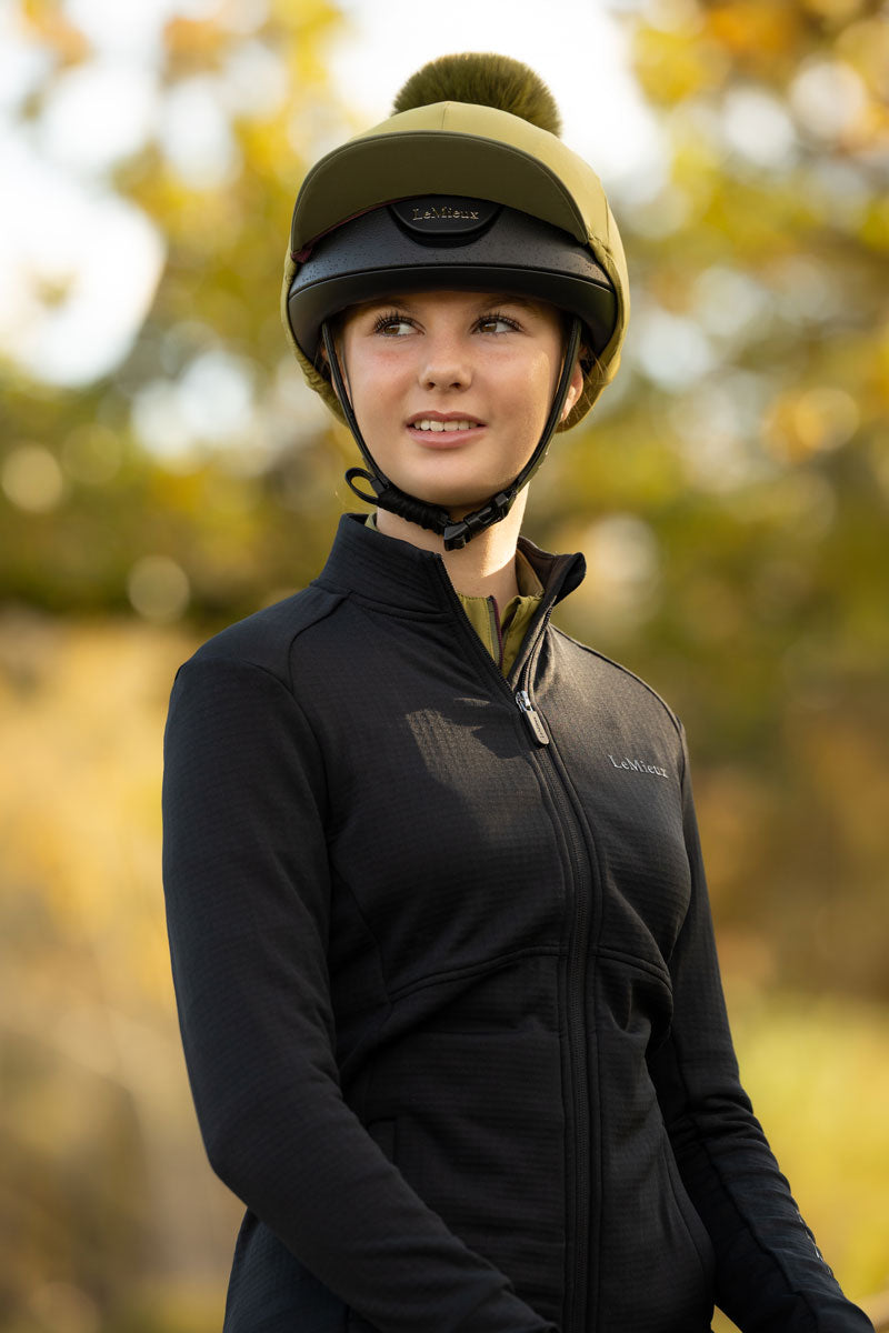 LeMieux Young Rider Bethany Fleece Zip Through Black 