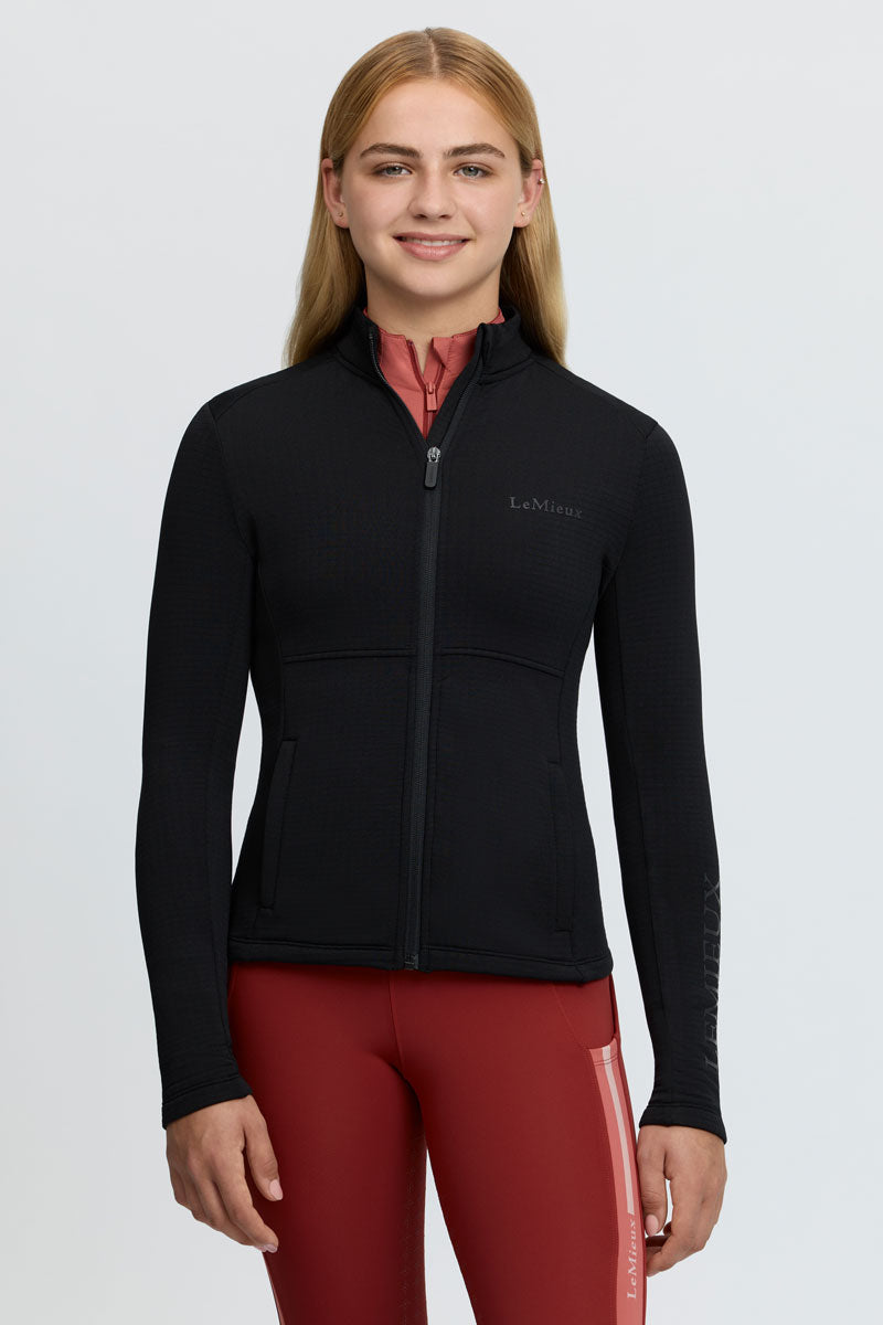 LeMieux Young Rider Bethany Fleece Zip Through Black 
