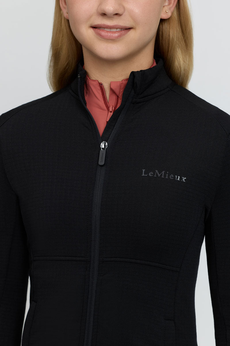 LeMieux Young Rider Bethany Fleece Zip Through Black 