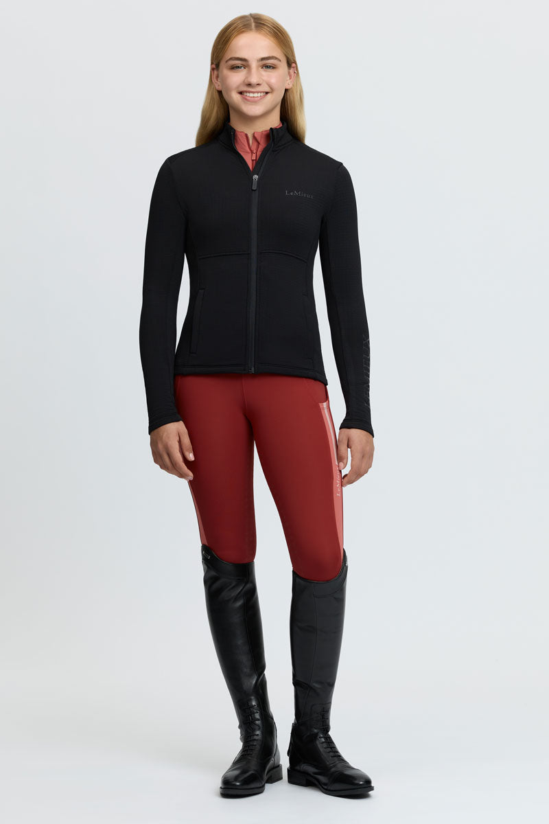 LeMieux Young Rider Bethany Fleece Zip Through Black 