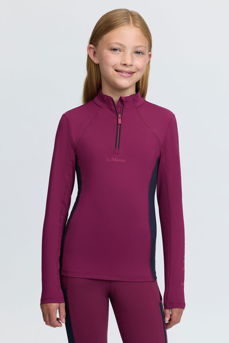 LeMieux Young Rider Classique Base Layer Blackberry