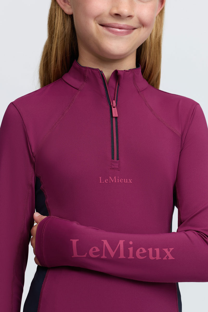 LeMieux Young Rider Classique Base Layer Blackberry