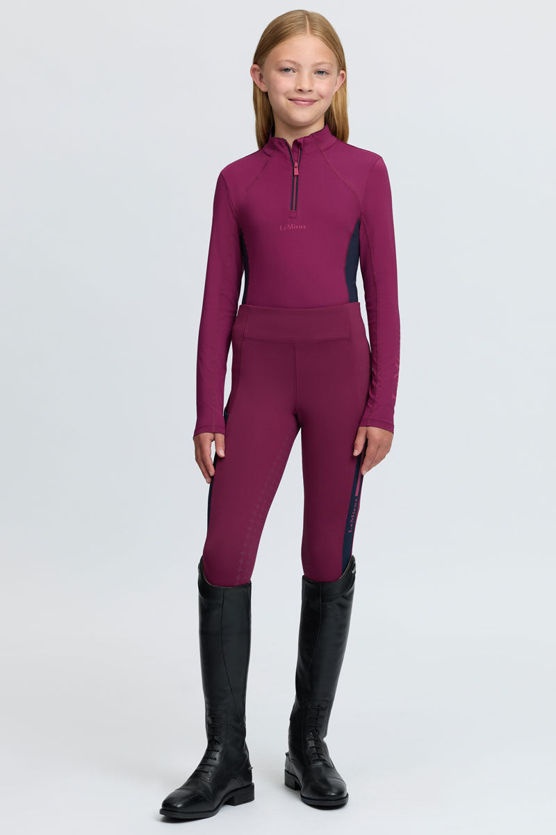 LeMieux Young Rider Classique Base Layer Blackberry