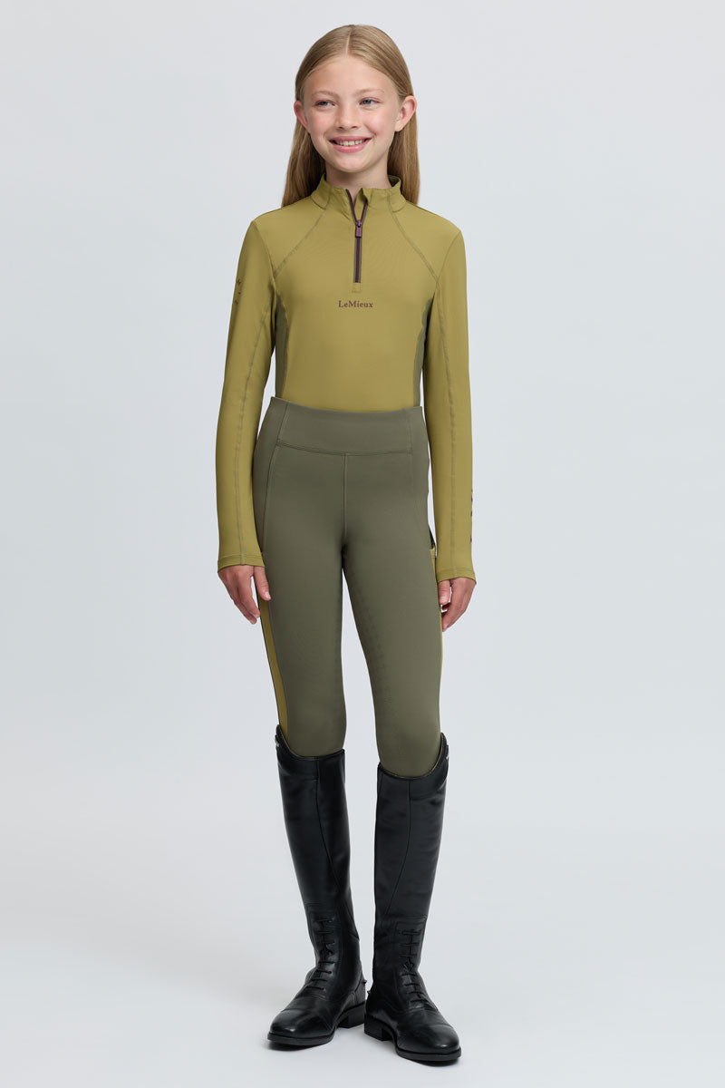 LeMieux Young Rider Classique Base Layer Gooseberry 