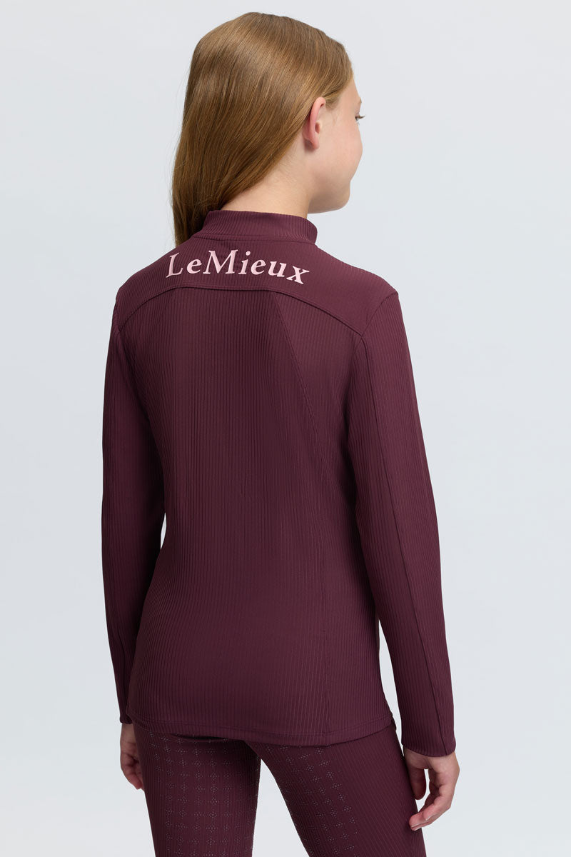 LeMieux Young Rider Raye Ribber Base Layer Bramble 