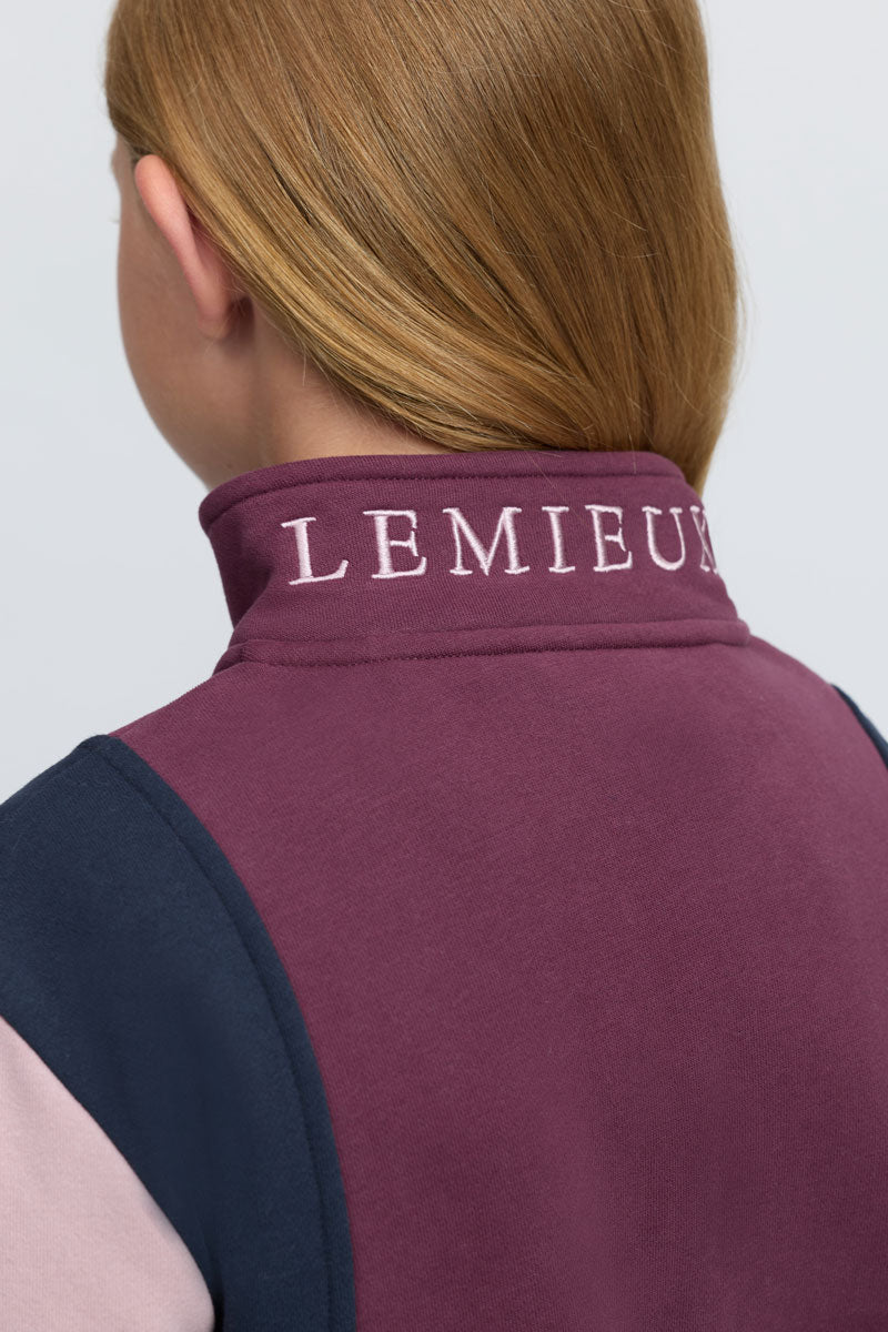 LeMieux Young Rider Viola 1/4 Zip Sweatshirt Bramble 