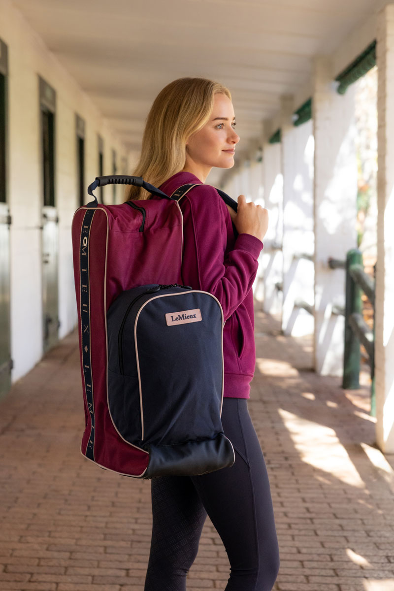 LeMieux Boot & Hat Bag Blackberry 