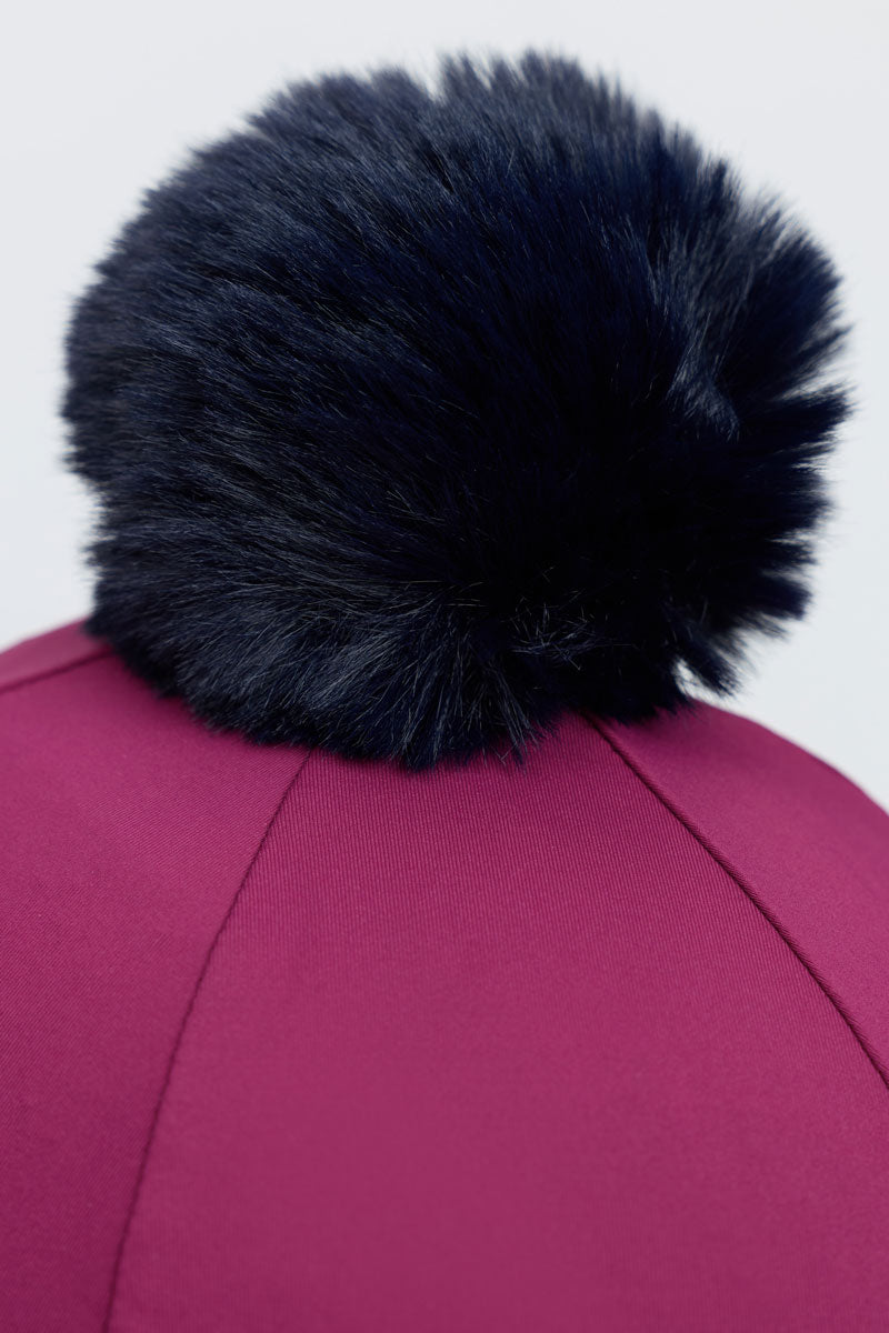 LeMieux Classique Pom Hat Silk Blackberry
