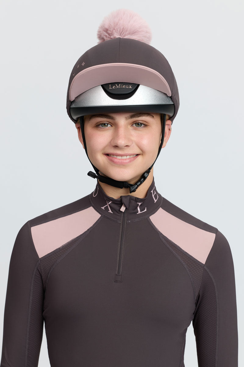 LeMieux Classique Pom Hat Silk Cocoa