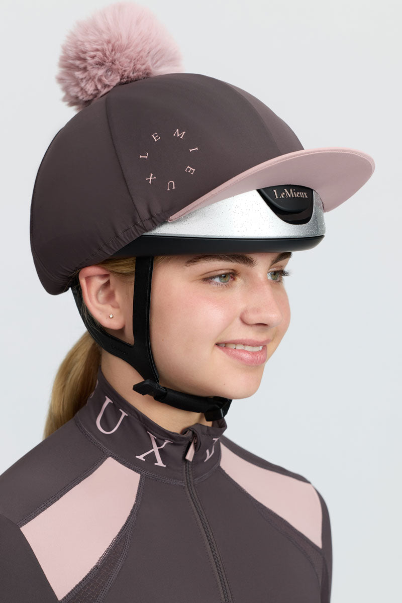 LeMieux Classique Pom Hat Silk Cocoa