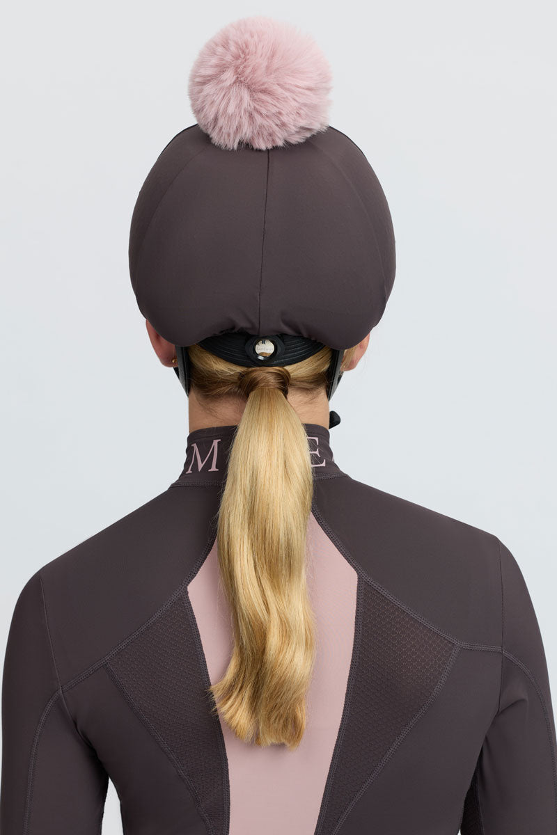 LeMieux Classique Pom Hat Silk Cocoa