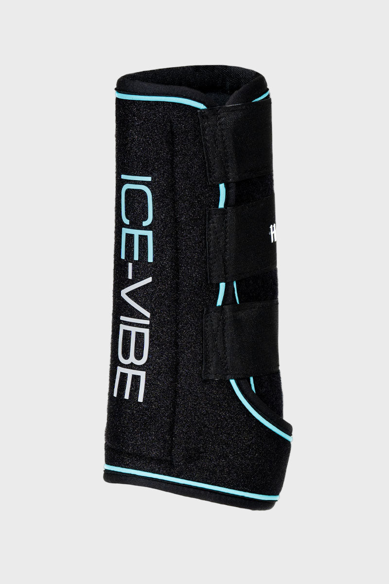 Horseware Ice-Vibe Leg Wraps Black/Aqua