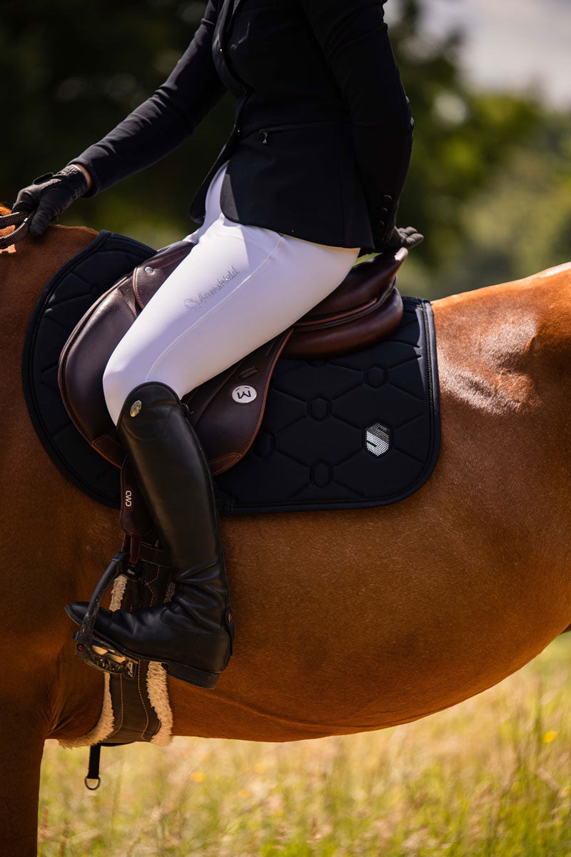 Samshield SpineShield Jump Swarovski Saddle Pad Black