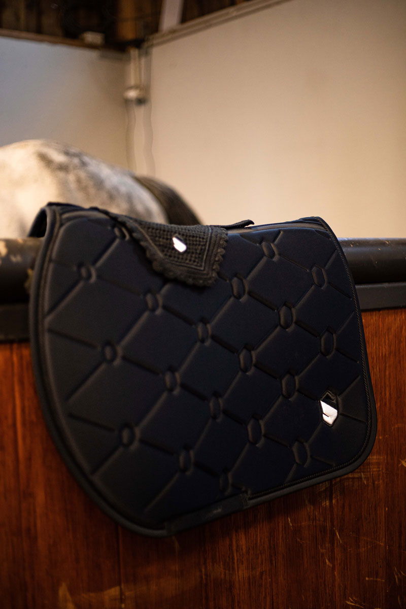 Samshield SpineShield Jump Embroidery Saddle Pad Black