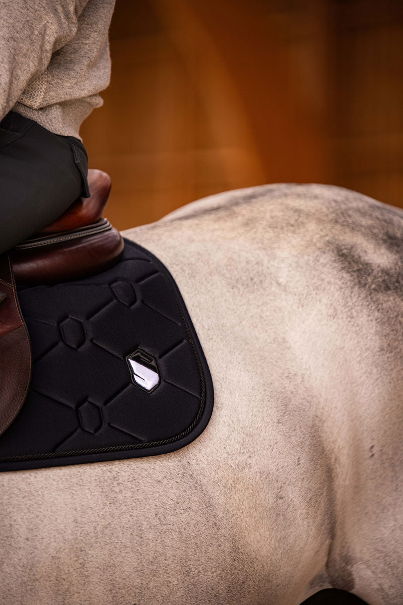 Samshield SpineShield Jump Embroidery Saddle Pad Black
