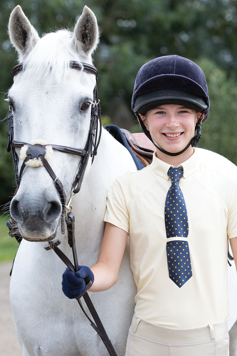 Equetech Junior Parade Show Time Show Shirt Buttermilk