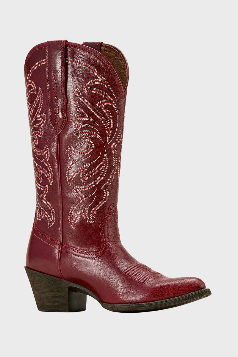 Ariat Heritage J Toe StretchFit Western Boot Sangria 