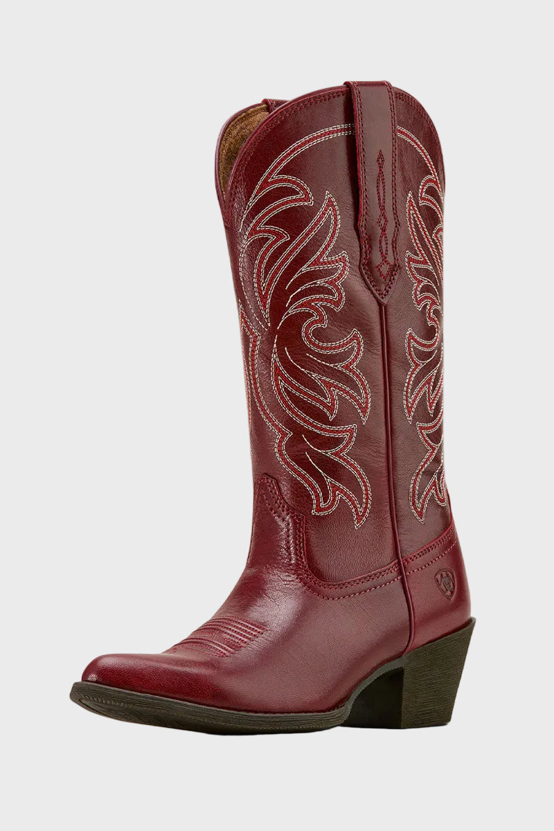Ariat Heritage J Toe StretchFit Western Boot Sangria 