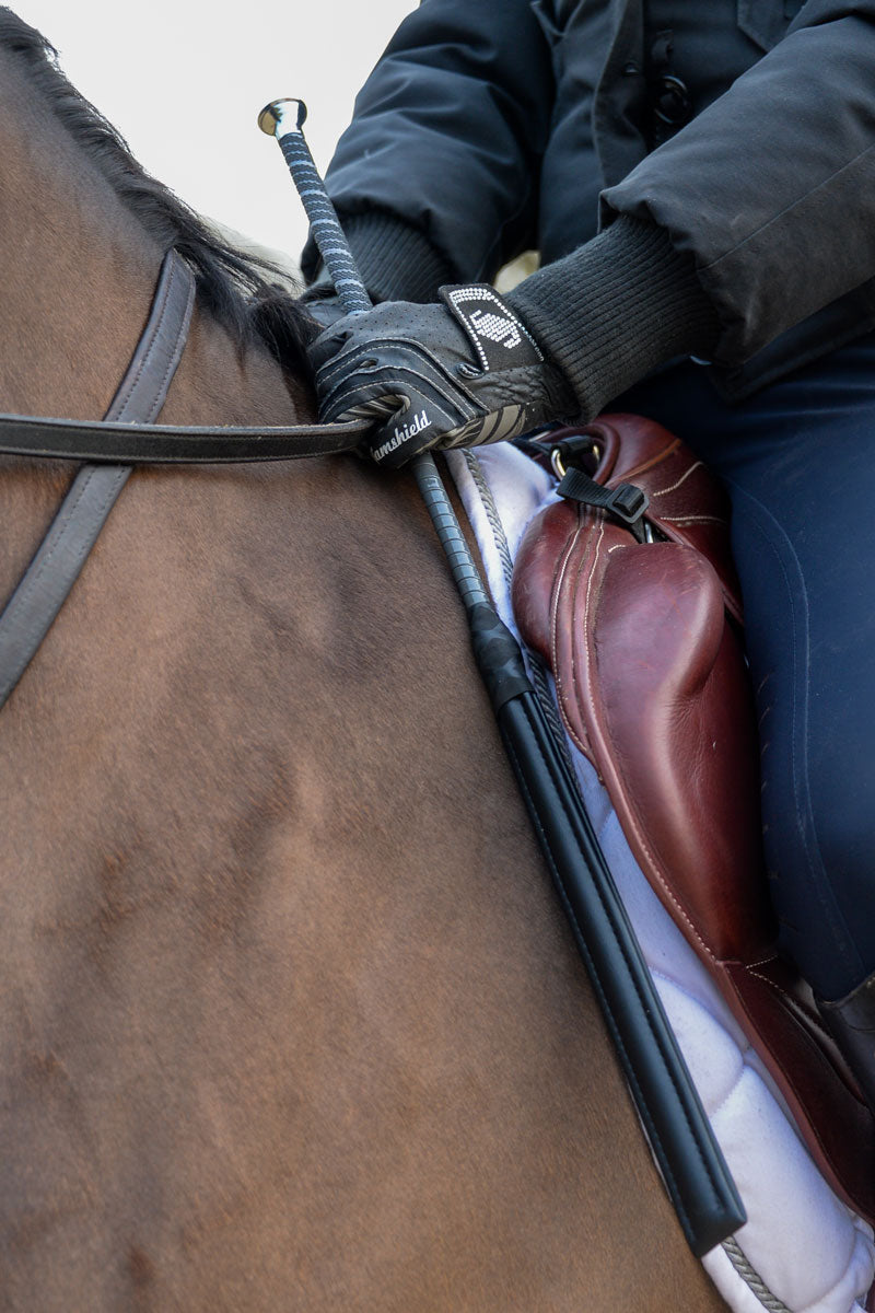 Country Direct York Thin Handle Cushion Bat Grey