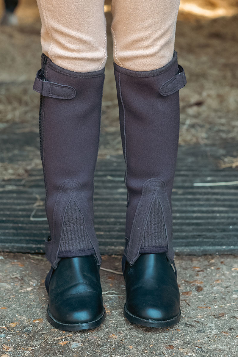 Just Chaps All Purpose Half Chaps Child Brown