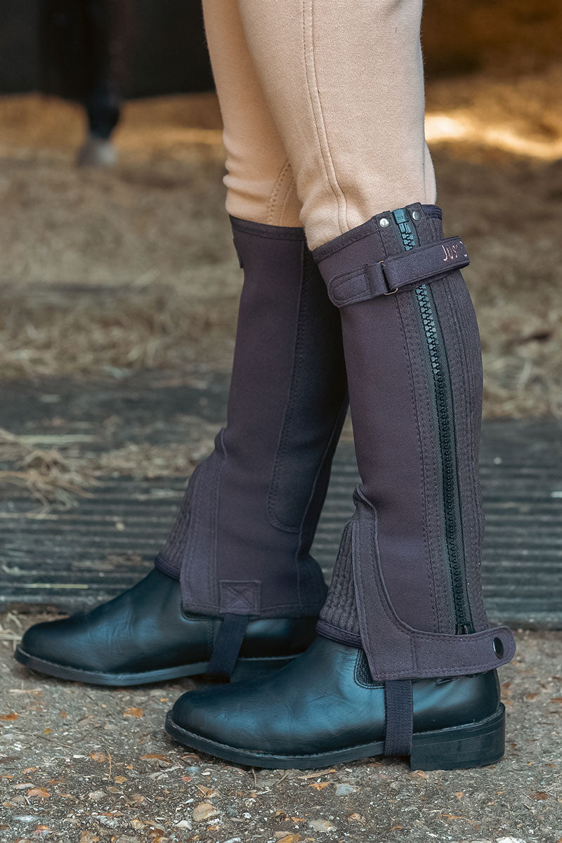 Just Chaps All Purpose Half Chaps Child Brown