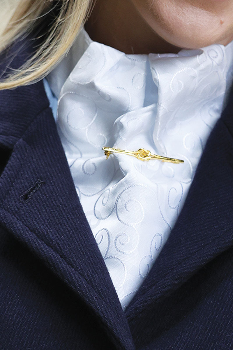 Equetech Knot Stock Pin Gold