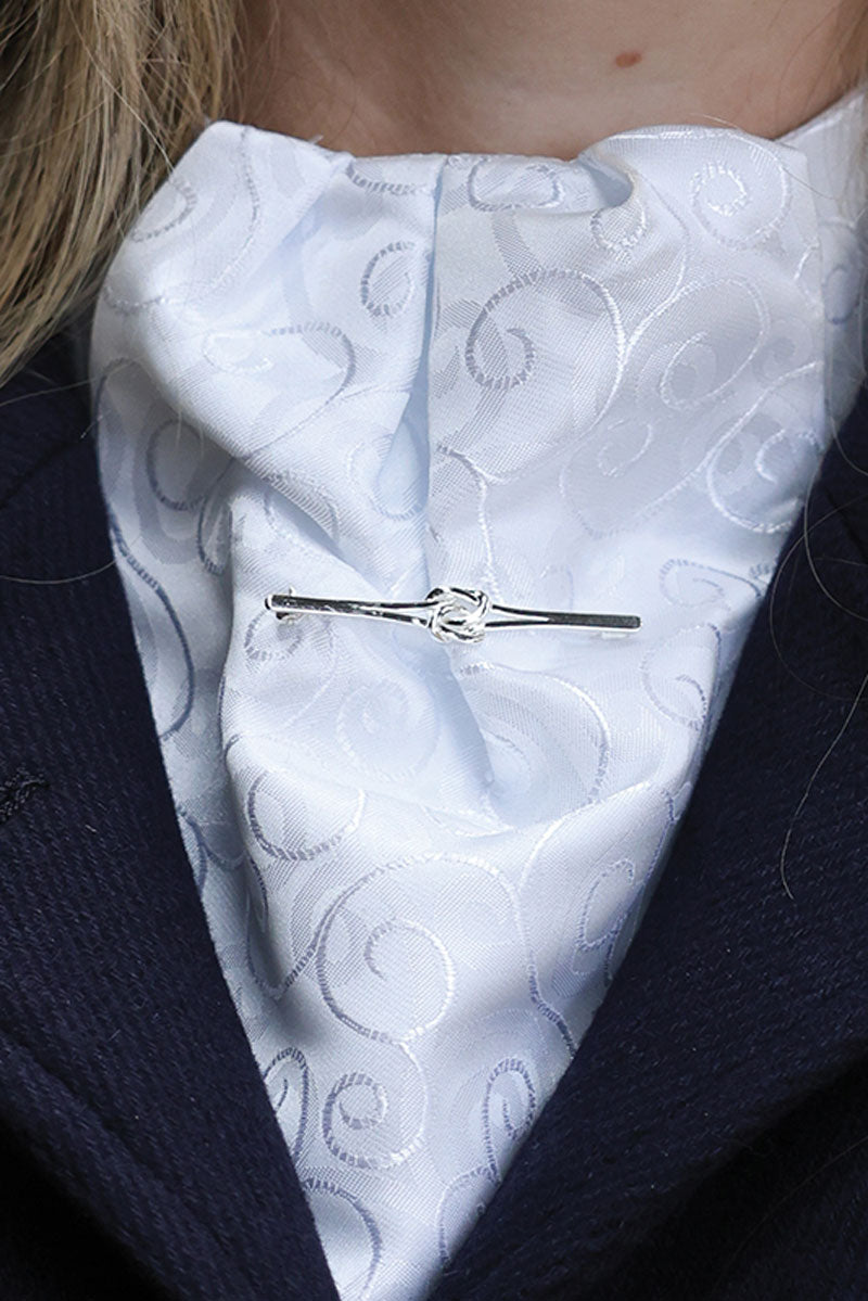 Equetech Knot Stock Pin Silver