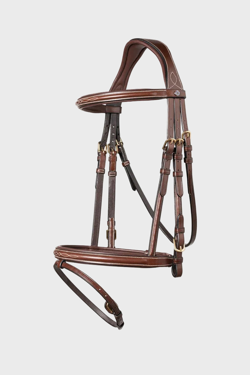 Trust Knokke Bridle Brown/Gold