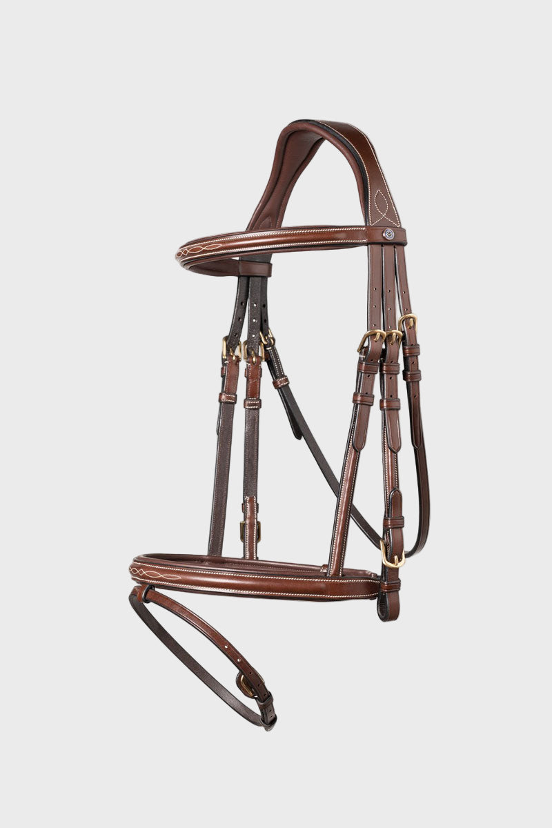 Trust Knokke Bridle Brown/Gold