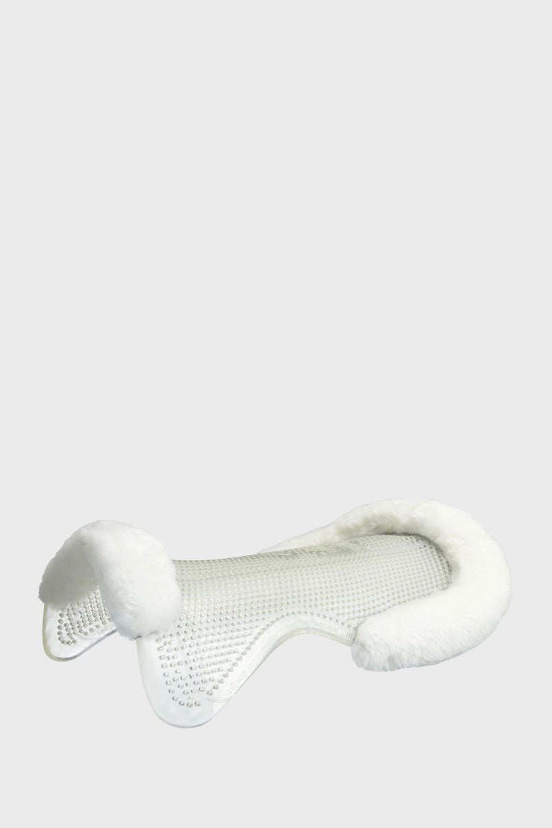 Acavallo Just Gel Lambskin Half Pad White/White 