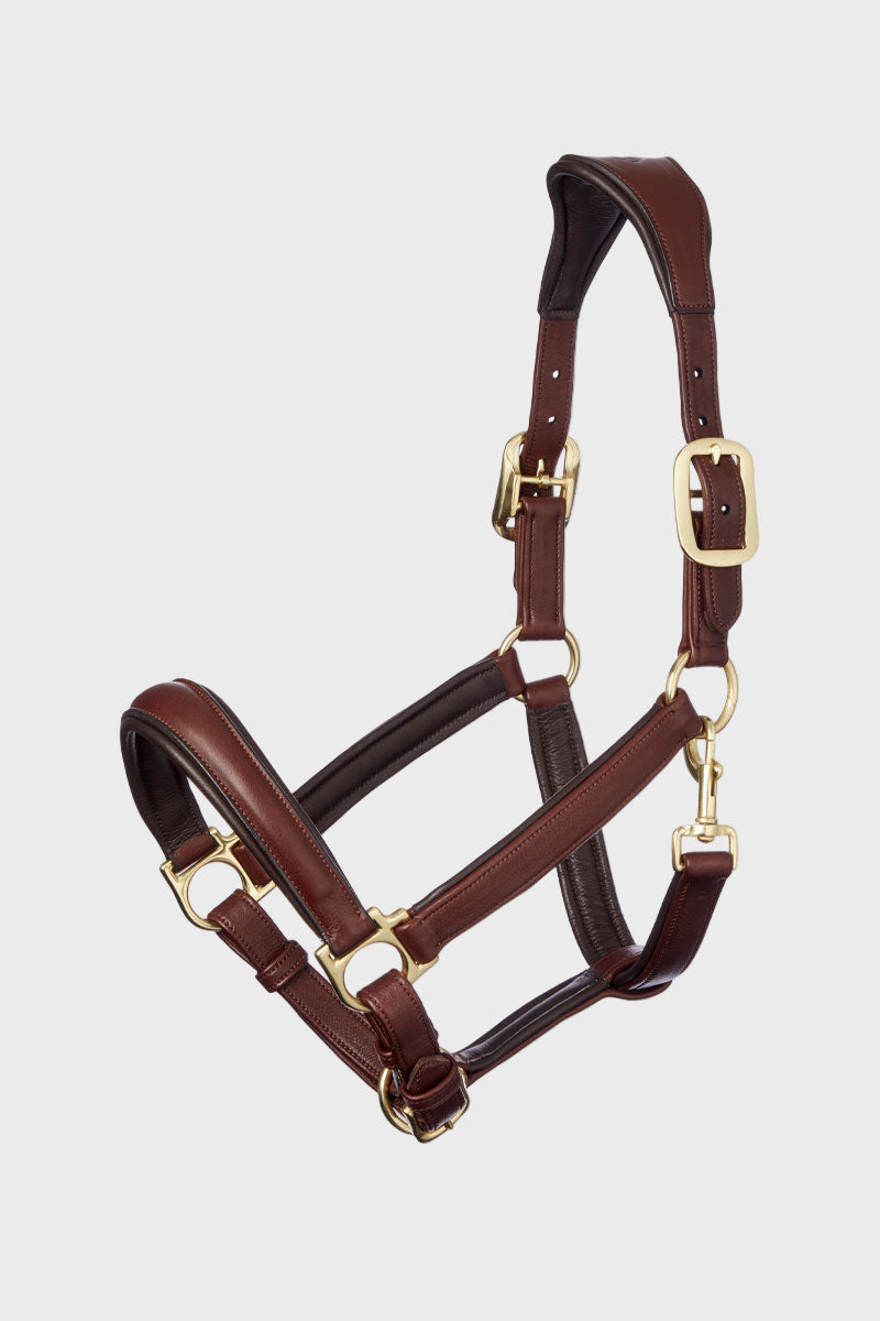 Le Mieux Anatomic Leather Headcollar Brown