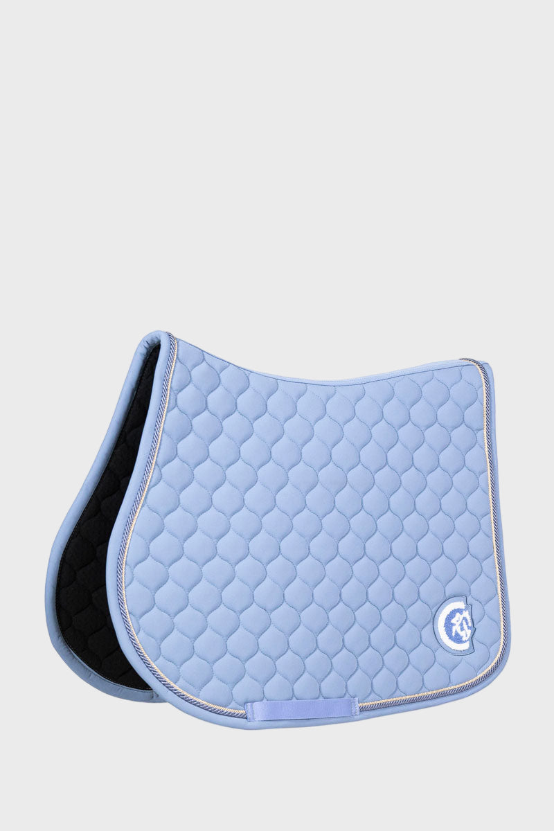 Kentucky Horsewear 3D Logo Onion Quilt Jump Saddle Pad Light Blue