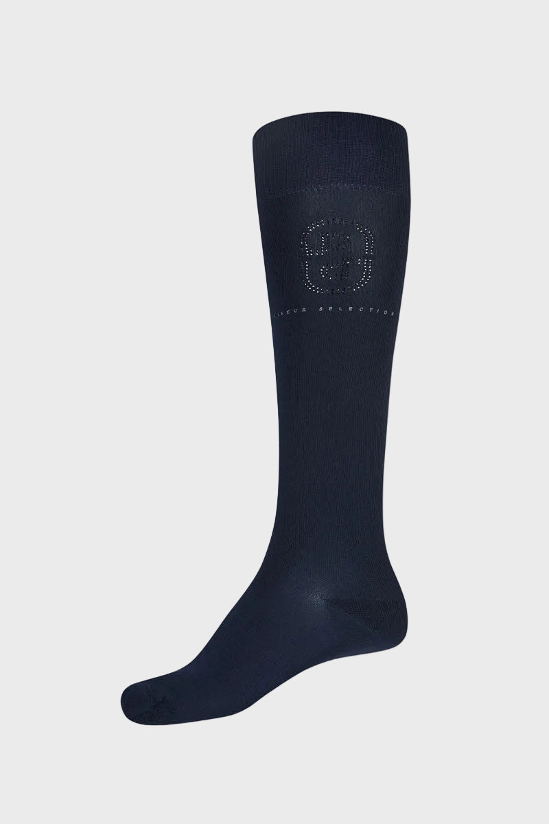 Pikeur Knee Socks Logo Night Blue 