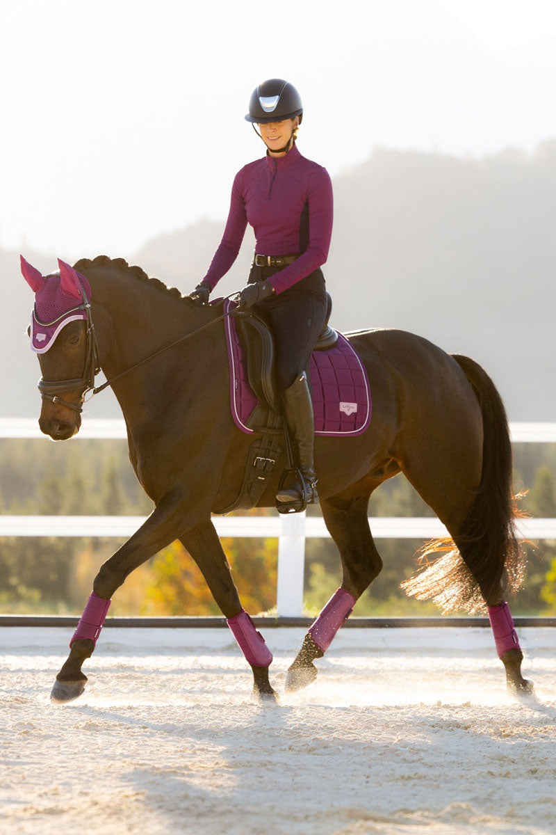 LeMieux Loire Classic Dressage Saddle Pad Blackberry