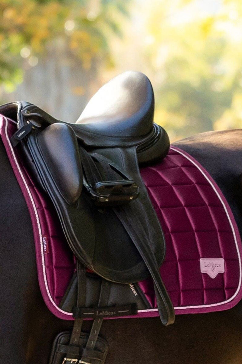 LeMieux Loire Classic Dressage Saddle Pad Blackberry