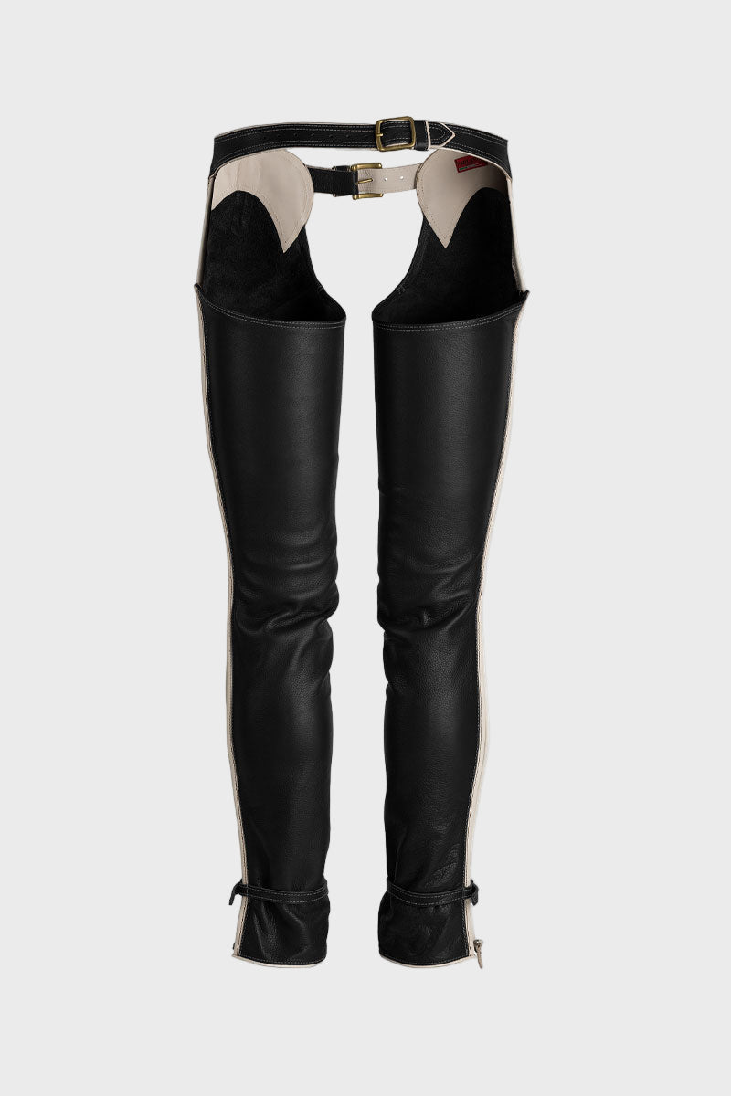 Parlanti Classic Full Chaps Buffalo Leather Black