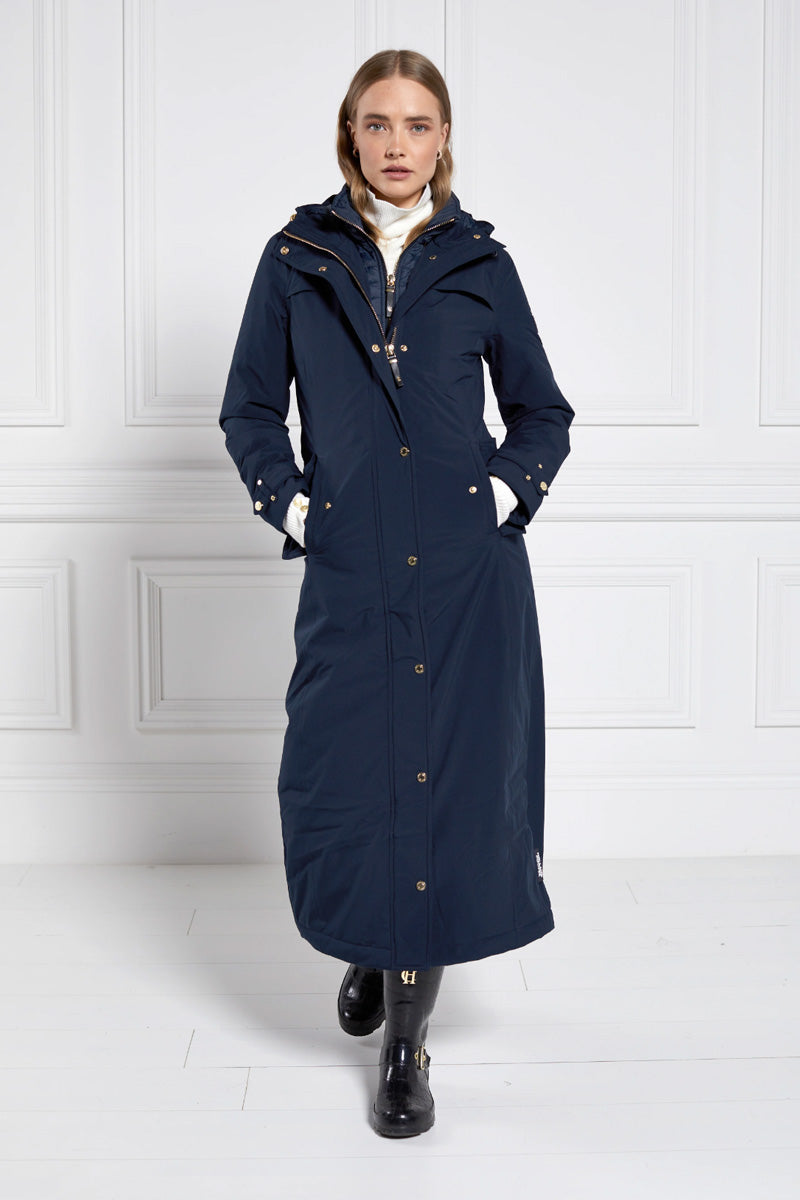 Holland Cooper Longline Training Coat Ink Navy