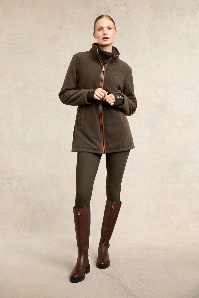 Holland Cooper Longline Fleece Khaki