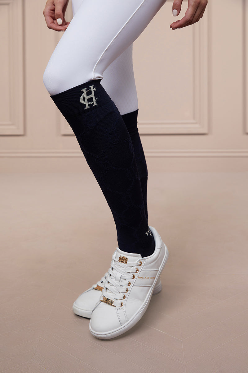 Holland Cooper Riding Sock Ink Navy