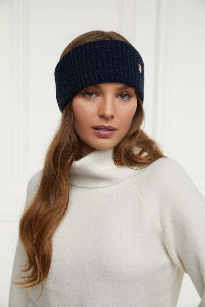 Holland Cooper Burghley Headband Ink Navy 
